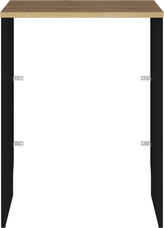 Frame voor vaatwasser - Zwart/ Oak-design - 64 x 60 x 86 CM