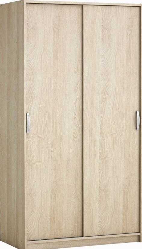 Kesta - Rolling Kledingkast met lichte schuifdeuren - Bruin