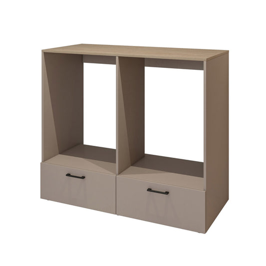 ROSA - Wasmachine en droger ombouw - 132 cm - Beige