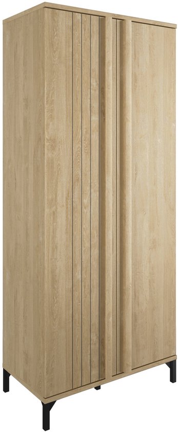 Veelzijdige opbergkast Faro - 80x45x190 cm - Blonde Oak-design