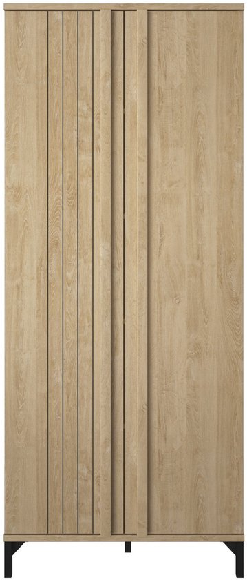 Veelzijdige opbergkast Faro - 80x45x190 cm - Blonde Oak-design