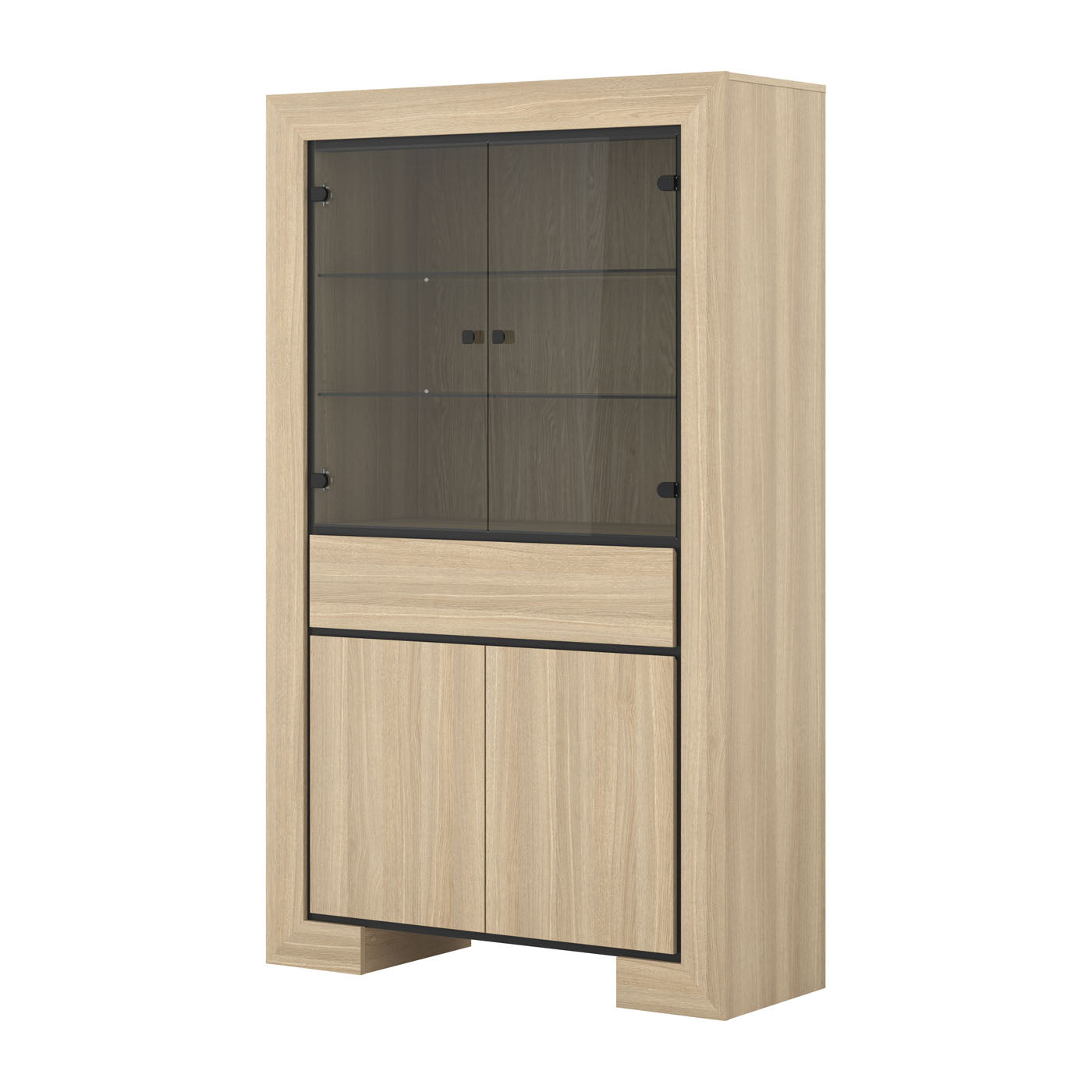 Fessaro Vitrinekast met 4 deuren en 1 lade